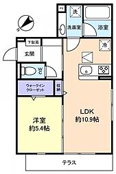 D-MARRONNIER(ディーマロニエ) 1LDKの間取図画像
