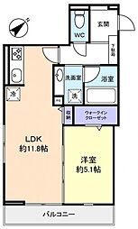 D-MARRONNIER(ディーマロニエ) 1LDKの間取図画像