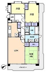 LEO拾八番館 3LDKの間取図画像