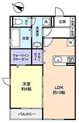 コミチノカーサ 1LDKの間取図画像
