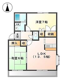 間取図画像 2LDK