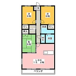 ラフィネ 3LDKの間取図画像