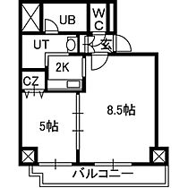 Treasure Court A 901 ｜ 北海道札幌市中央区南五条西10丁目1013-21（賃貸マンション1LDK・9階・33.70㎡） その2