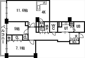 知事公館前タワーレジデンス 2503 ｜ 北海道札幌市中央区北三条西16丁目1-1（賃貸マンション2LDK・25階・78.83㎡） その2