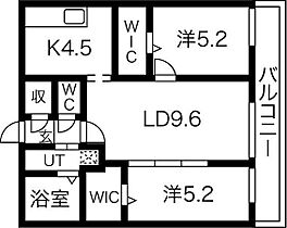 GLASS山鼻EAST 205 ｜ 北海道札幌市中央区南十一条西12丁目2-12（賃貸マンション2LDK・2階・55.03㎡） その2