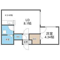 STRAHL(シュトラール) 102 ｜ 北海道札幌市豊平区月寒西一条7丁目1-22（賃貸マンション1LDK・2階・33.57㎡） その2