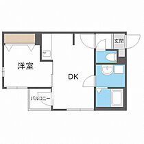 プレジール医大前 303 ｜ 北海道札幌市中央区南四条西13丁目2-21（賃貸マンション1LDK・3階・30.31㎡） その2