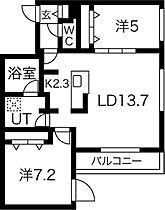 CG HOMES 南11条 202 ｜ 北海道札幌市中央区南十一条西13丁目1-28（賃貸マンション2LDK・2階・60.28㎡） その2