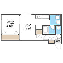 仮)ALPHA学園前 403 ｜ 北海道札幌市豊平区豊平六条3丁目5（賃貸マンション1LDK・4階・34.69㎡） その2