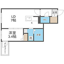 Court　Tiara(コートティアラ) 206 ｜ 北海道札幌市豊平区西岡四条8丁目4-24（賃貸マンション1LDK・2階・30.31㎡） その2