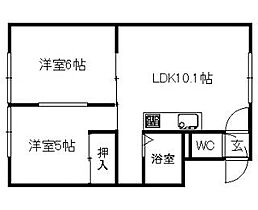 プレステージ南26条 303 ｜ 北海道札幌市中央区南二十六条西8丁目3-18（賃貸マンション2LDK・3階・39.04㎡） その2