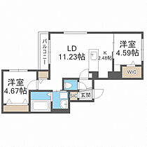 グランベール　(Grandvert) 202 ｜ 北海道札幌市中央区南十九条西9丁目1-38（賃貸マンション2LDK・2階・52.48㎡） その2