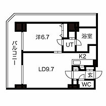 グランドタワー札幌 1107 ｜ 北海道札幌市中央区南三条西2丁目15-1（賃貸マンション1LDK・11階・43.10㎡） その2