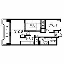 アジエステート大通西プラザ 1002 ｜ 北海道札幌市中央区大通西18丁目2-7（賃貸マンション2LDK・10階・65.49㎡） その2