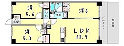 間取図画像 3LDK