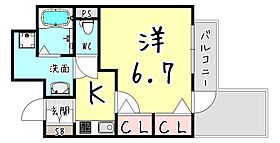 兵庫県神戸市東灘区深江本町３丁目2-20（賃貸マンション1K・15階・26.31㎡） その2