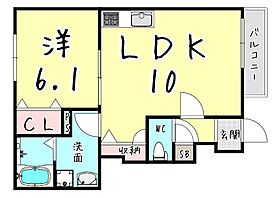 グラン　リジェール  ｜ 兵庫県神戸市東灘区魚崎北町６丁目13-3（賃貸アパート1LDK・1階・40.00㎡） その2