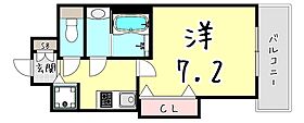 Luxe芦屋南  ｜ 兵庫県神戸市東灘区深江本町１丁目3-7（賃貸マンション1K・2階・25.38㎡） その2