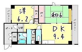 ファミーユあじさい  ｜ 兵庫県神戸市東灘区住吉宮町３丁目9-17（賃貸マンション2LDK・1階・55.01㎡） その2