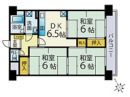 Eハイム本町 3DKの間取図画像