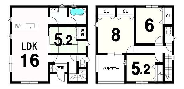 間取りを拡大表示