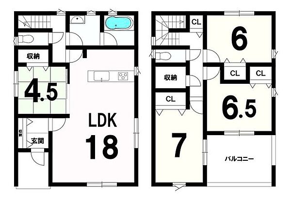 間取りを拡大表示