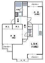 エムサンハイツ 303 ｜ 静岡県静岡市駿河区馬渕３丁目（賃貸マンション2LDK・3階・63.00㎡） その2