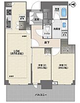 グランドメゾン新梅田タワー THE CLUB RESIDENCE  ｜ 大阪府大阪市北区大淀南2丁目（賃貸マンション2LDK・24階・65.35㎡） その2