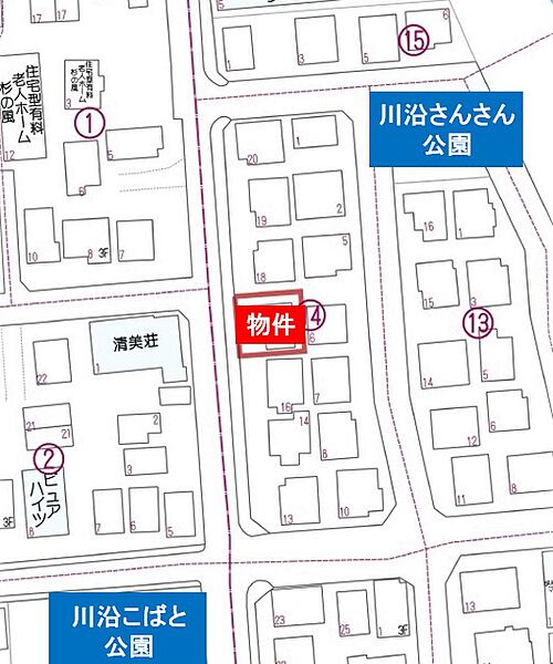 地図を拡大表示