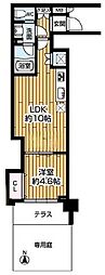 ハイツ鷹番 1LDKの間取図画像