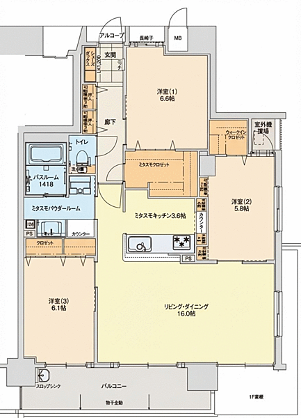 間取りを拡大表示