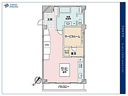 ライオンズマンション神楽坂第2 1SKの間取図画像