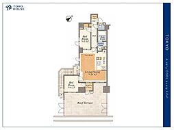 THEパームス高田馬場四丁目 2LDKの間取図画像