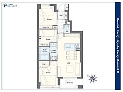クレッセント東京ビュータワー 3LDKの間取図画像