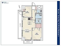 レジェンド東日暮里 2SLDKの間取図画像