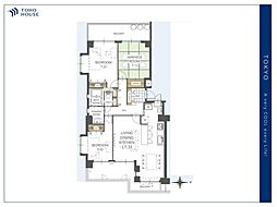 コートハウス城北中央公園 3LDKの間取図画像
