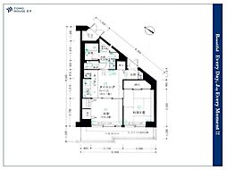 若木原公園サニーハイツ 2DKの間取図画像