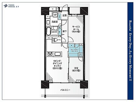 うららかな陽射しがどのお部屋にも降り注ぎますように、快適さを追求した間取設計。得難い立地環境での生活を恵みの豊かな永住の地へと変えてくれます。