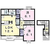 岡山県井原市下出部町12番地1（賃貸アパート2LDK・2階・59.09㎡） その2