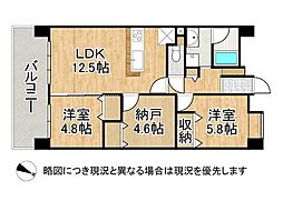 エナ御影 2SLDKの間取図画像