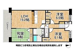 セレーノ見附 3LDKの間取図画像