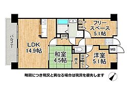 カルム東灘 3LDKの間取図画像