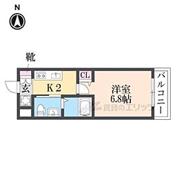 M’プラザ小阪駅前 906 9階1Kの間取り