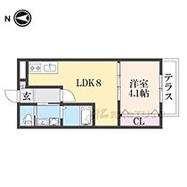 大阪府四條畷市南野1丁目（賃貸アパート1LDK・1階・34.53㎡） その2