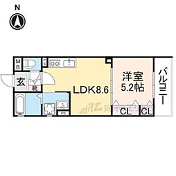 JR片町線(学研都市線) 忍ケ丘駅 徒歩12分の賃貸アパート