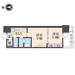 LUXENAKADOMA 2Kの間取図画像