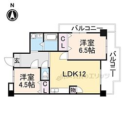 友井グレイス 2LDKの間取図画像