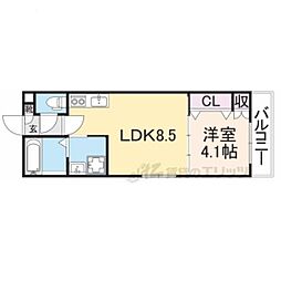 AVANTIOMITO 1LDKの間取図画像