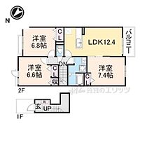 奈良県生駒郡平群町吉新4丁目（賃貸アパート3LDK・2階・76.19㎡） その2