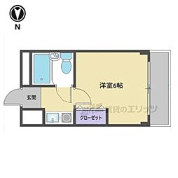 ロイヤルマンション ワンルームの間取図画像